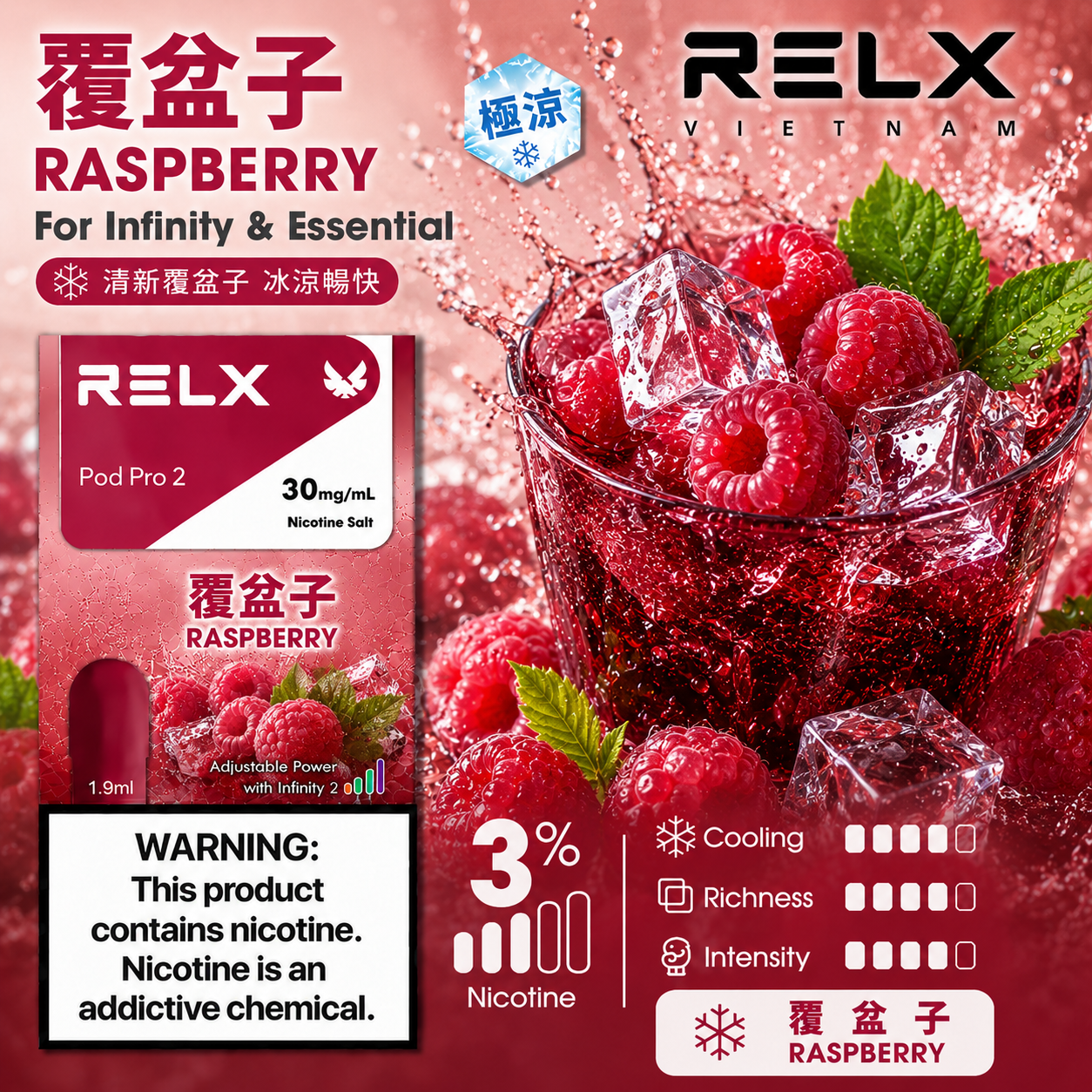RELX 悅刻六代系列煙彈 覆盆子