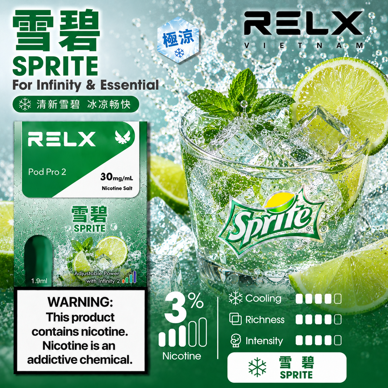RELX 悅刻六代系列煙彈 雪碧