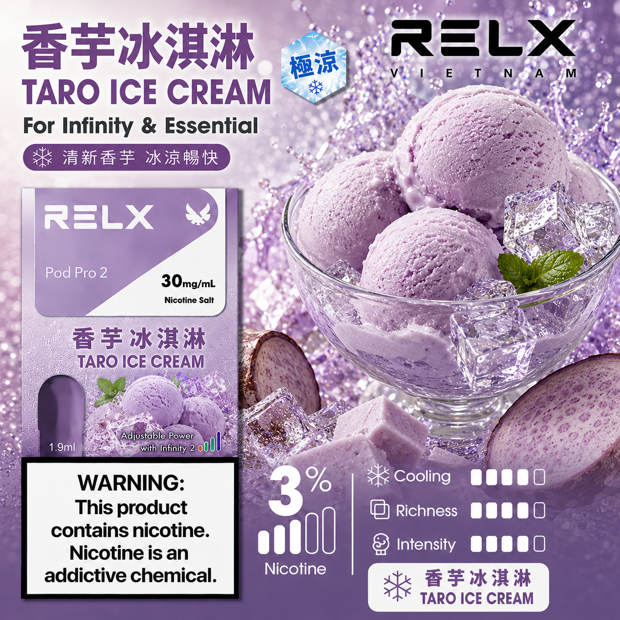 RELX 悅刻六代系列煙彈 香芋冰淇淋