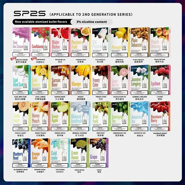 SP2S 2代透明系列煙彈 3顆裝 一代通用主機