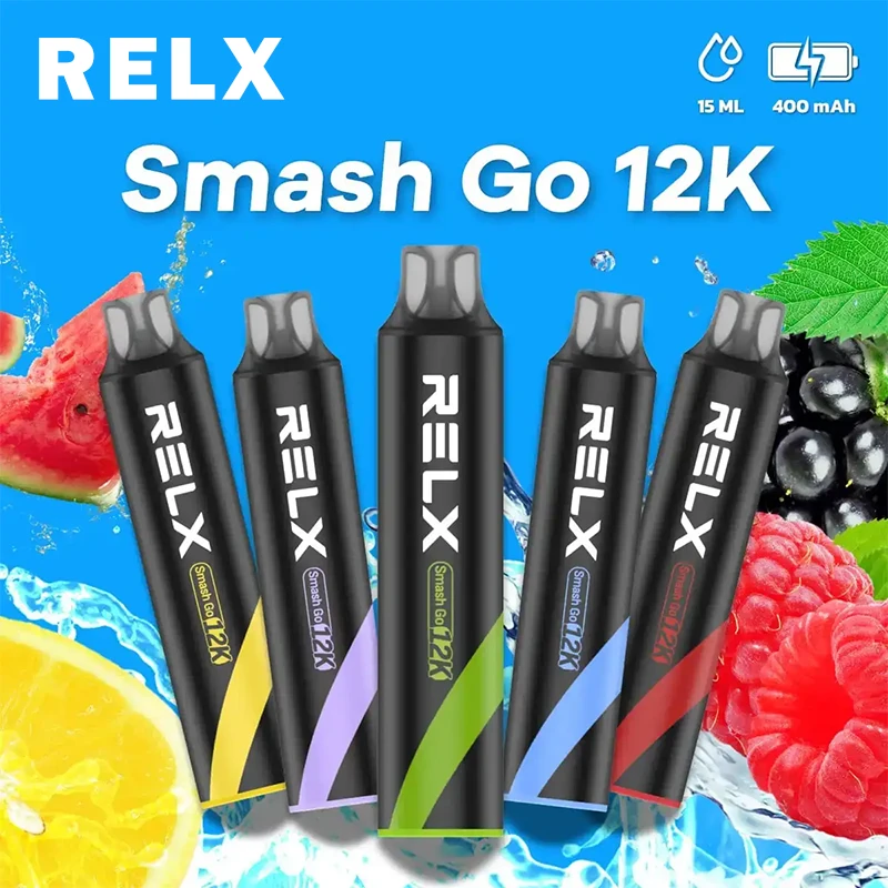 RELX Smash Go 12000口 一次性電子煙 小黑條